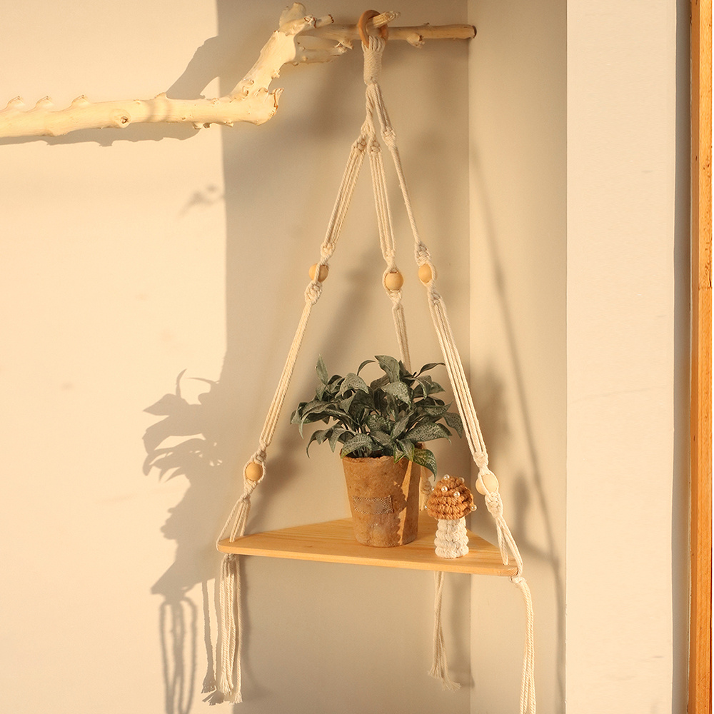 Macrame Wall Shelves, Boho Decor