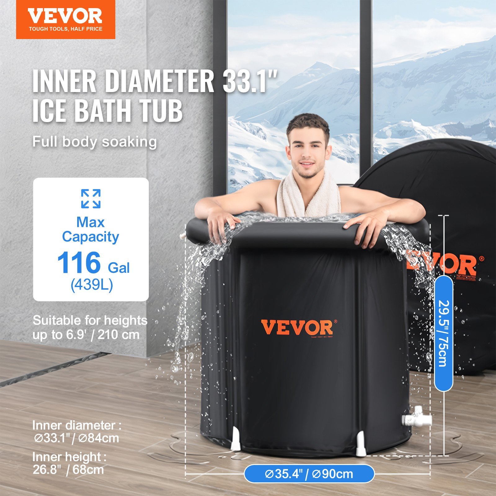 Inflatable Cold Plunge Ice Bath Tub - Image 5