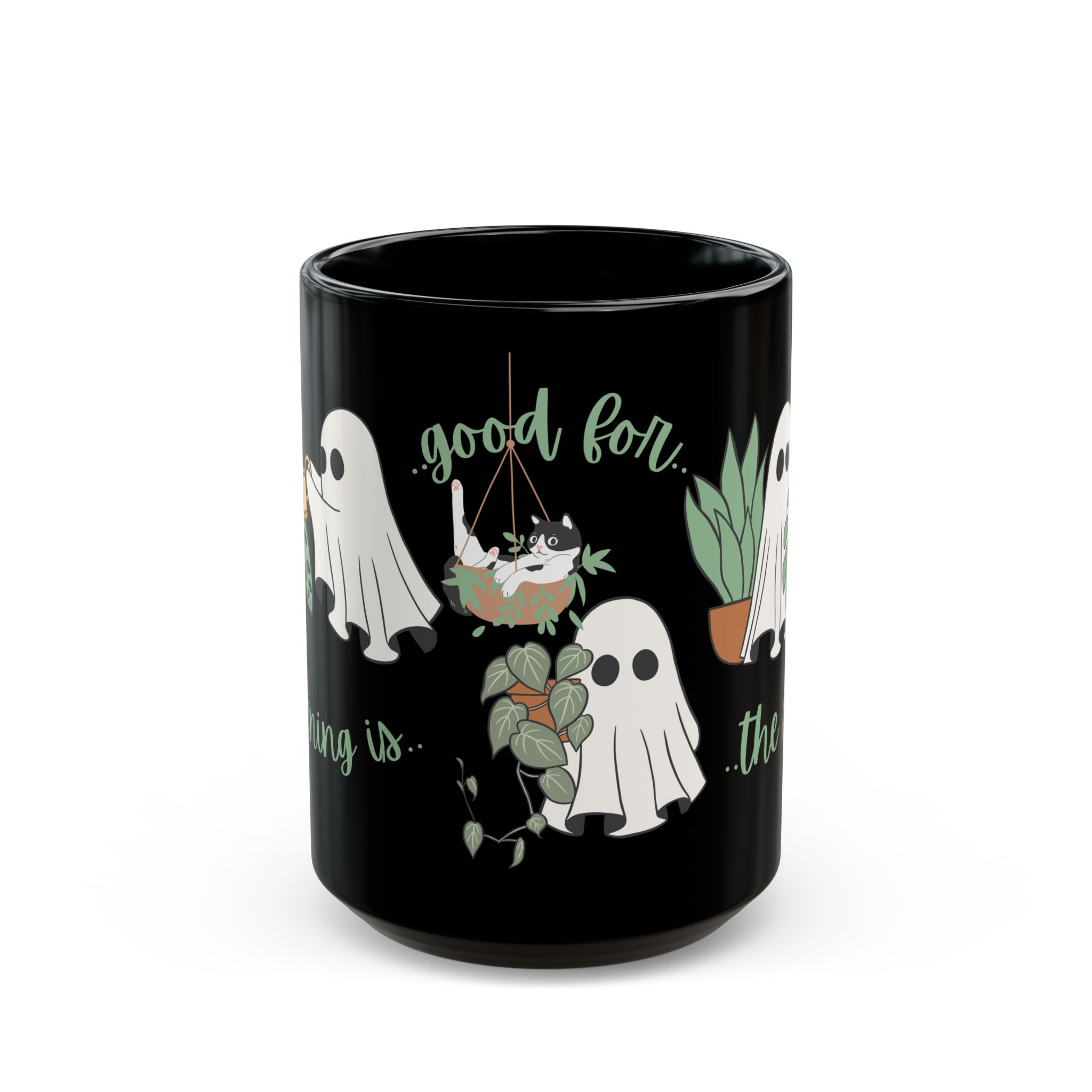 Gardening Is Good For The Soul Ghost Mug | Halloween Coffee Cup | Halloween Decor - Image 5