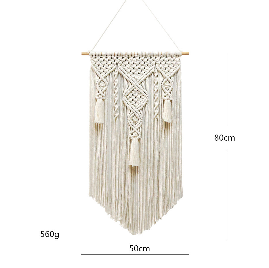 Nordic Cotton Rope Woven Tapestry - Image 6