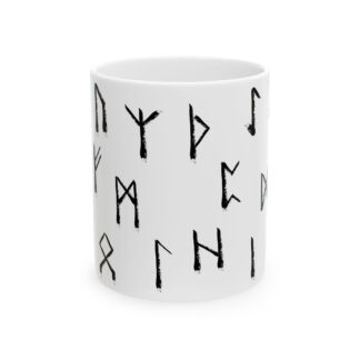Viking Rune Coffee Mug | Elder Futhark | Ásatrú Gifts & Decor