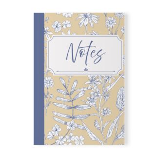 Floral Softcover Notebook - Journal for Notes, Gift for Students, Floral Design, School Supplies, Elegant Stationery