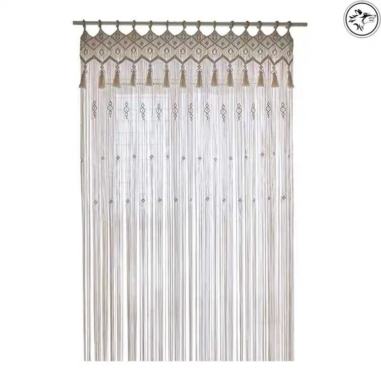 Bohemian Hand-Woven Tapestry Curtain, Wedding Backdrop Decor - Image 5