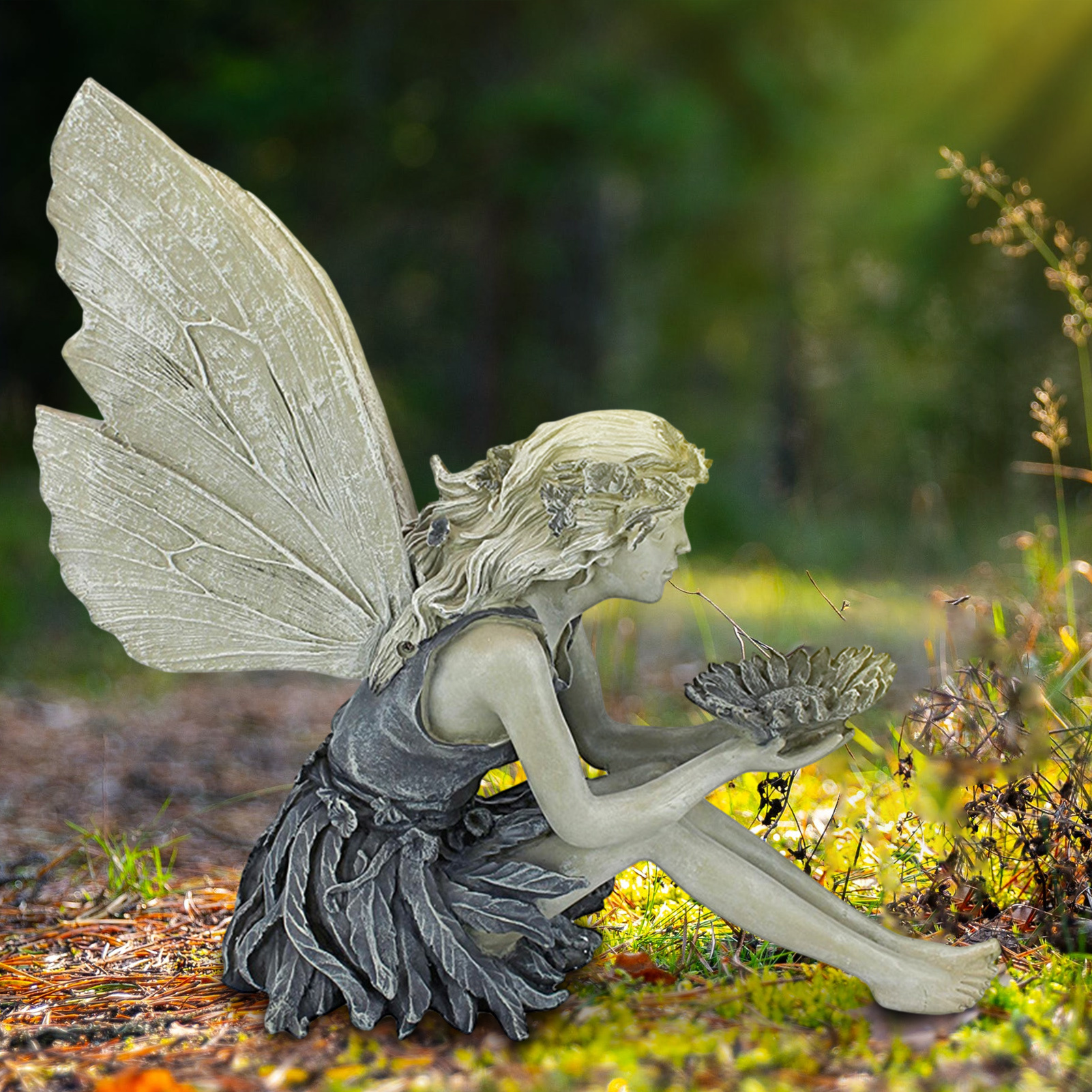 Sitting Fairy Garden Statue - Image 7