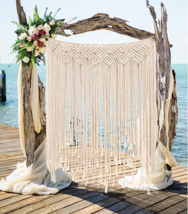 Boho Macrame Wall Hanging Tapestry, Nordic Hand-Woven Cotton Rope Wall Décor for Bedroom & Living Room - Image 6