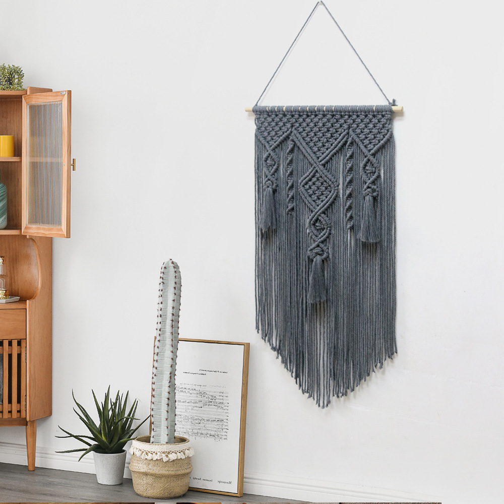 Nordic Cotton Rope Woven Tapestry - Image 5