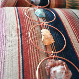 Raw Crystal Gemstone Wall Hanging