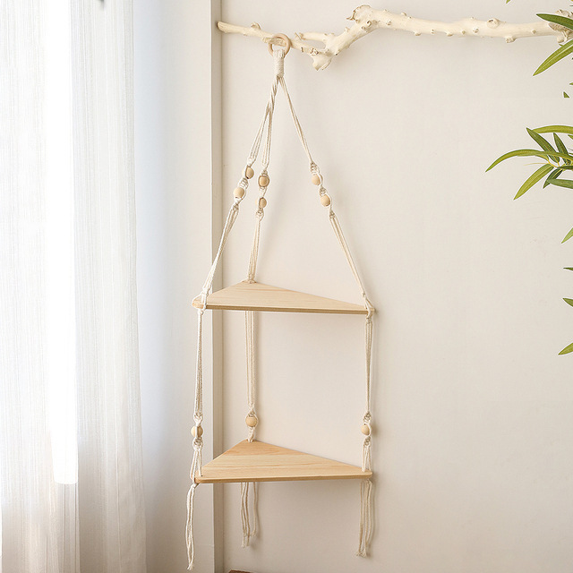Macrame Wall Shelves, Boho Decor - Image 4
