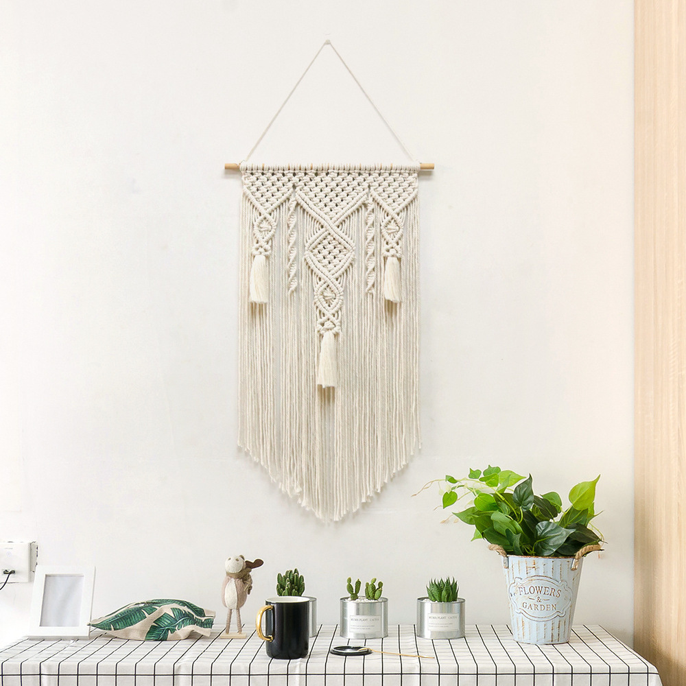 Nordic Cotton Rope Woven Tapestry - Image 4