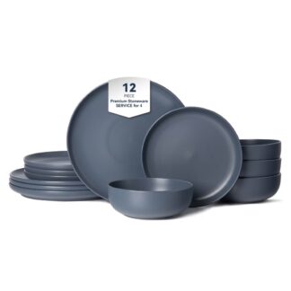 12-Piece Stoneware Dinnerware Set