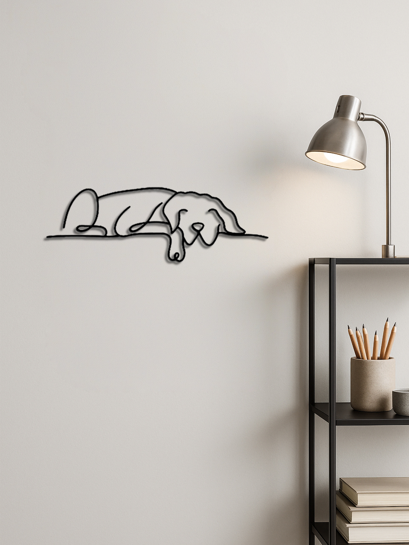 Minimalist Metal Dog Wall Art - Image 6