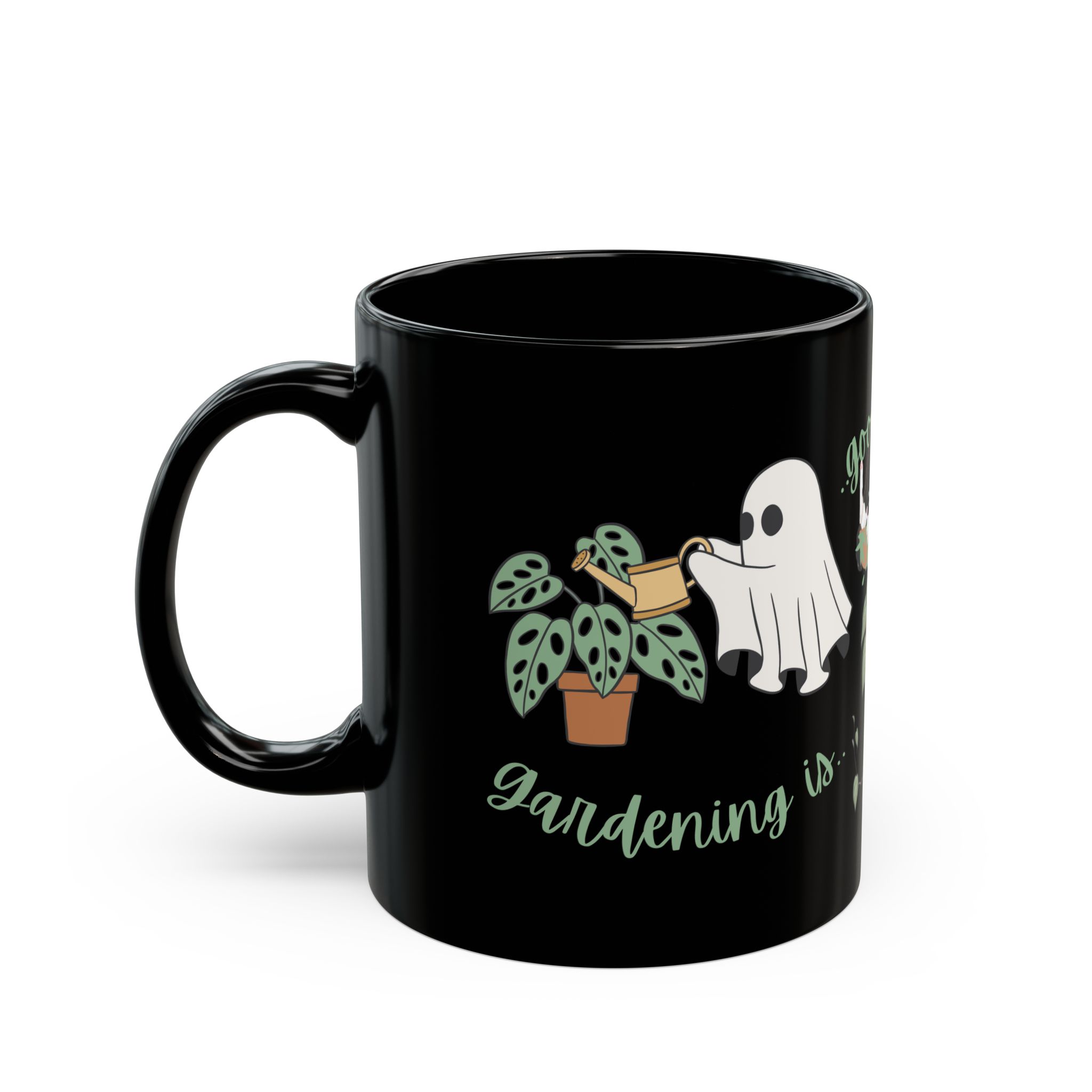 Gardening Is Good For The Soul Ghost Mug | Halloween Coffee Cup | Halloween Decor - Image 3
