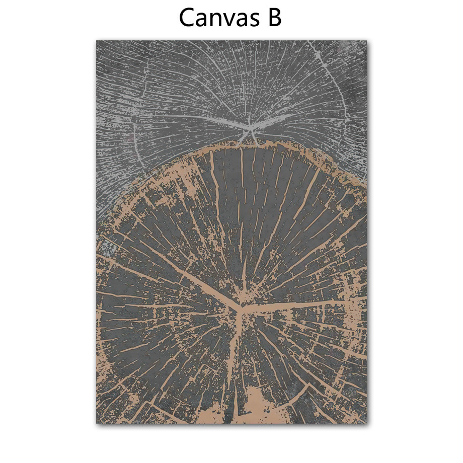 Abstract Textured Frameless Canvas Print - Image 3