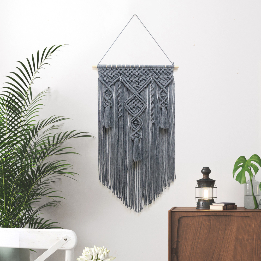 Nordic Cotton Rope Woven Tapestry - Image 3