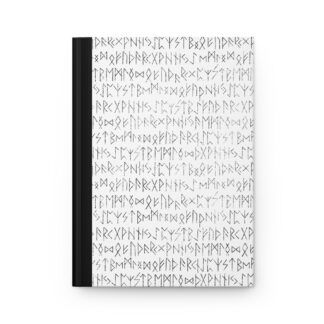 Viking Rune Lined Hardcover Journal, Elder Futhark Notebook, Gift for Viking Lovers, Writers, Coworkers