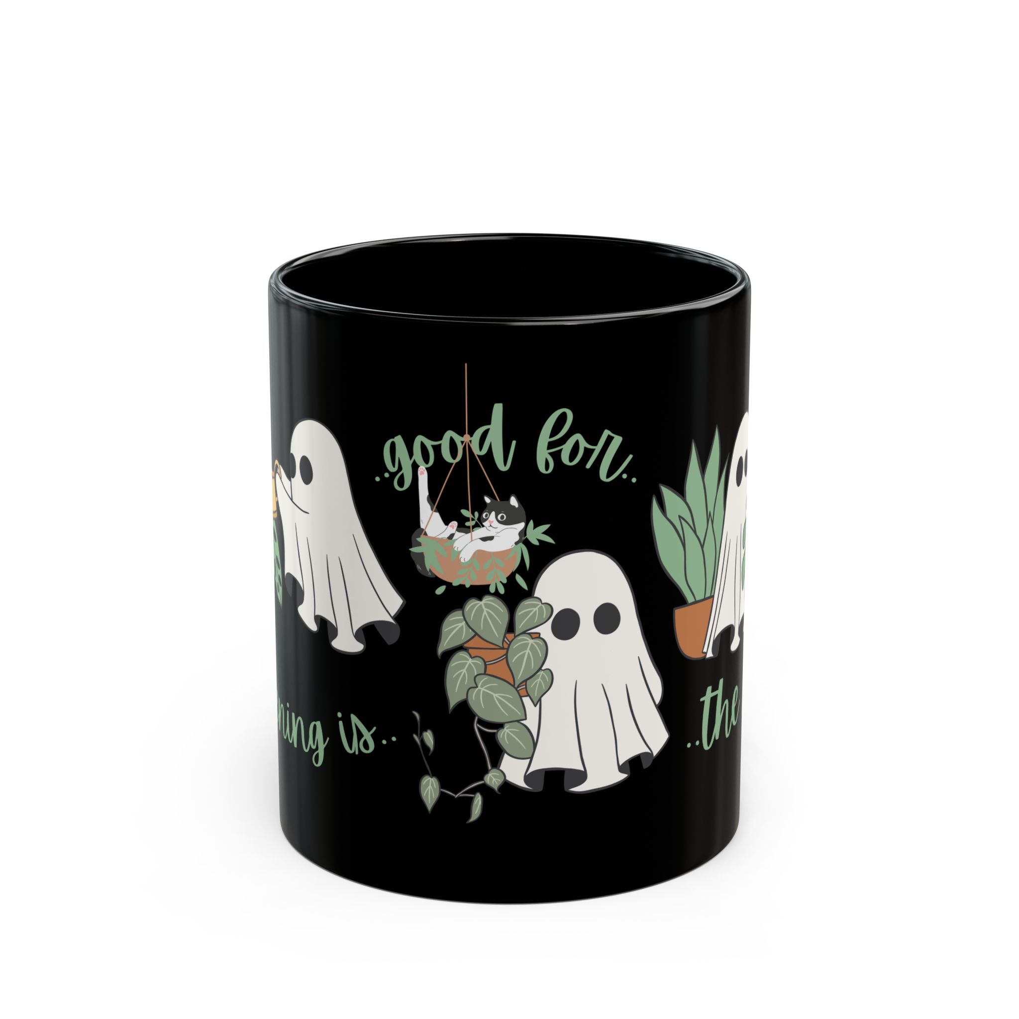 Gardening Is Good For The Soul Ghost Mug | Halloween Coffee Cup | Halloween Decor