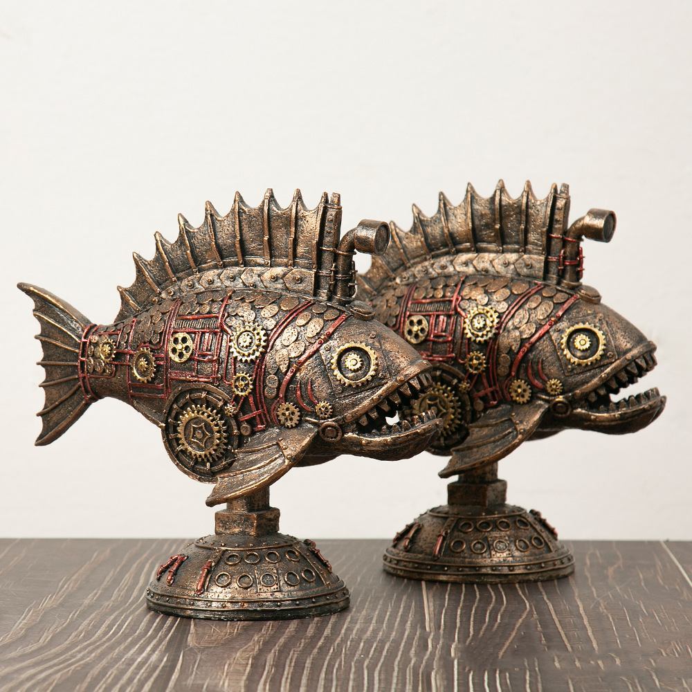 Retro Steampunk Sculpture, Whale or Octopus