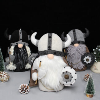 Viking Gnome Plush Doll Ornament, Nordic Warrior Christmas Home Decor