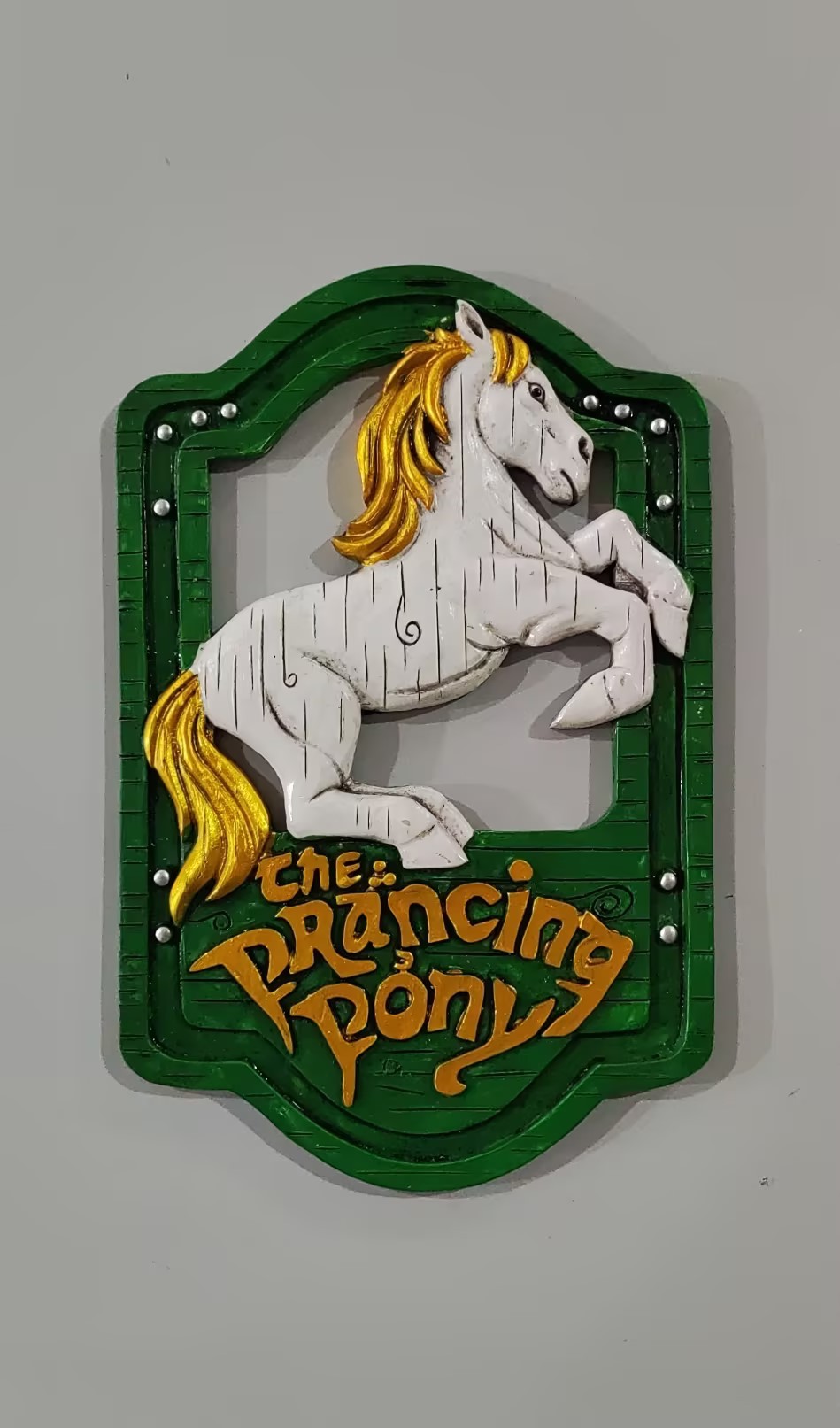 Mythical Dragon-Horse Resin Wall Sculpture - Image 3
