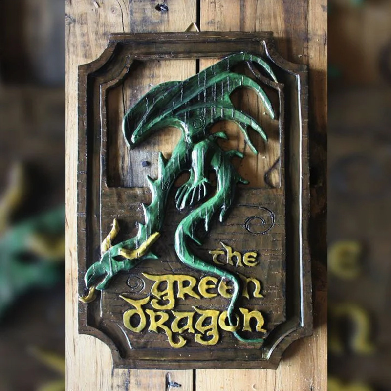 Mythical Dragon-Horse Resin Wall Sculpture - Image 4