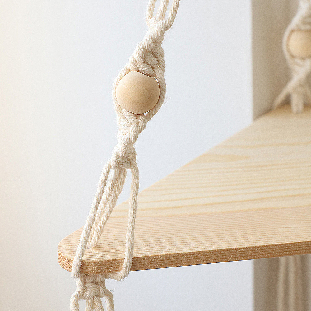 Macrame Wall Shelves, Boho Decor - Image 2